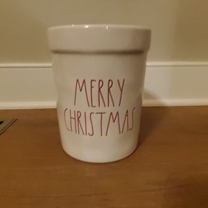 Rae Dunn New MERRY Christmas Utensil Holder - rare